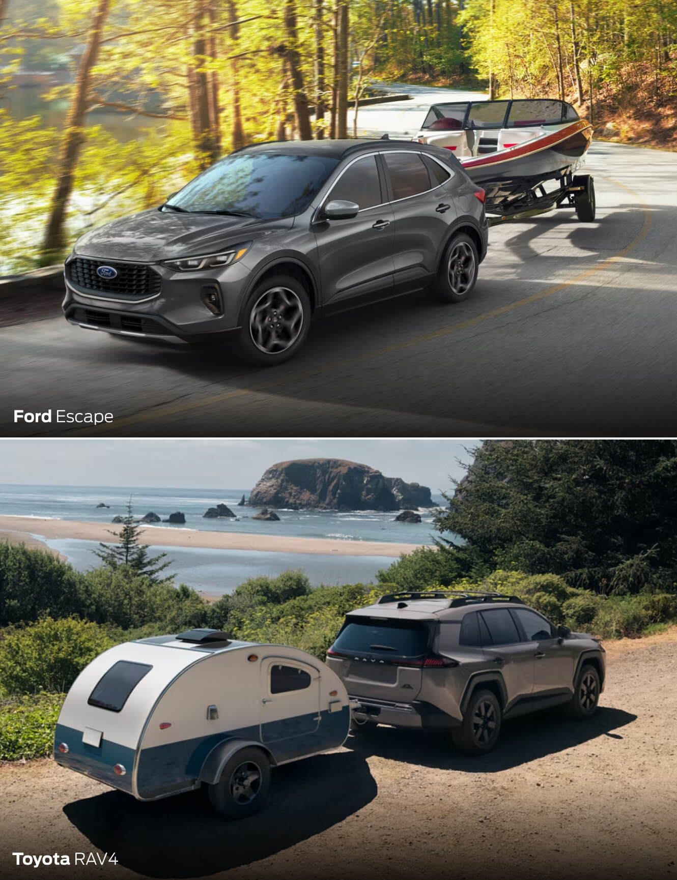 Ford Escape vs. Toyota RAV4 Towing