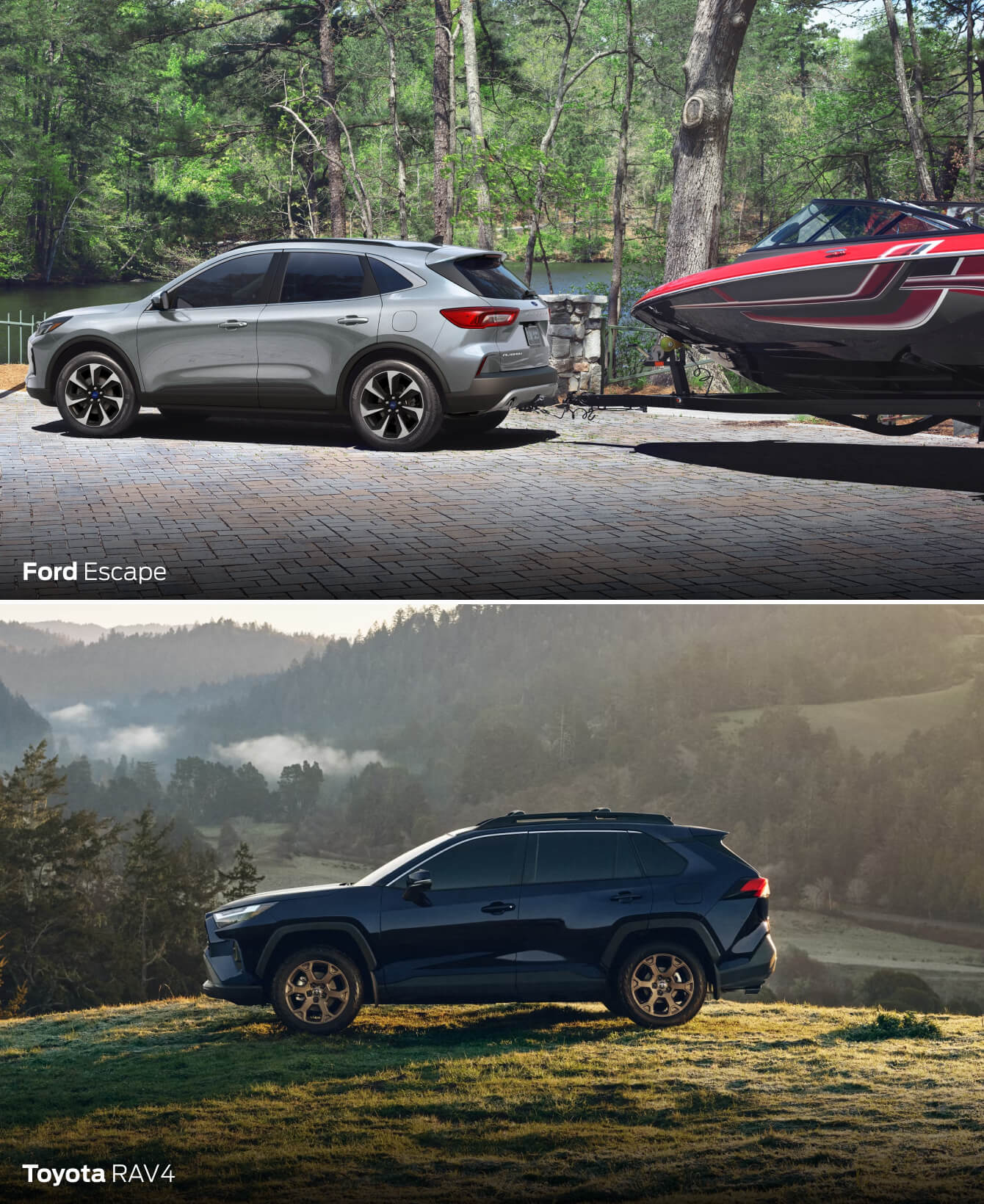 Ford Escape vs. Toyota RAV4 Towing