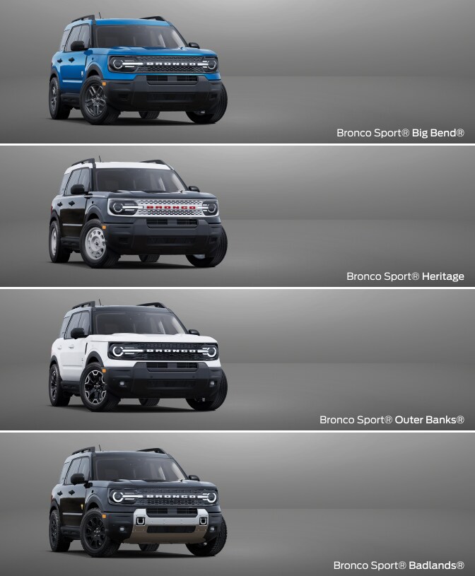 Ford Bronco Sport Trims and Packages