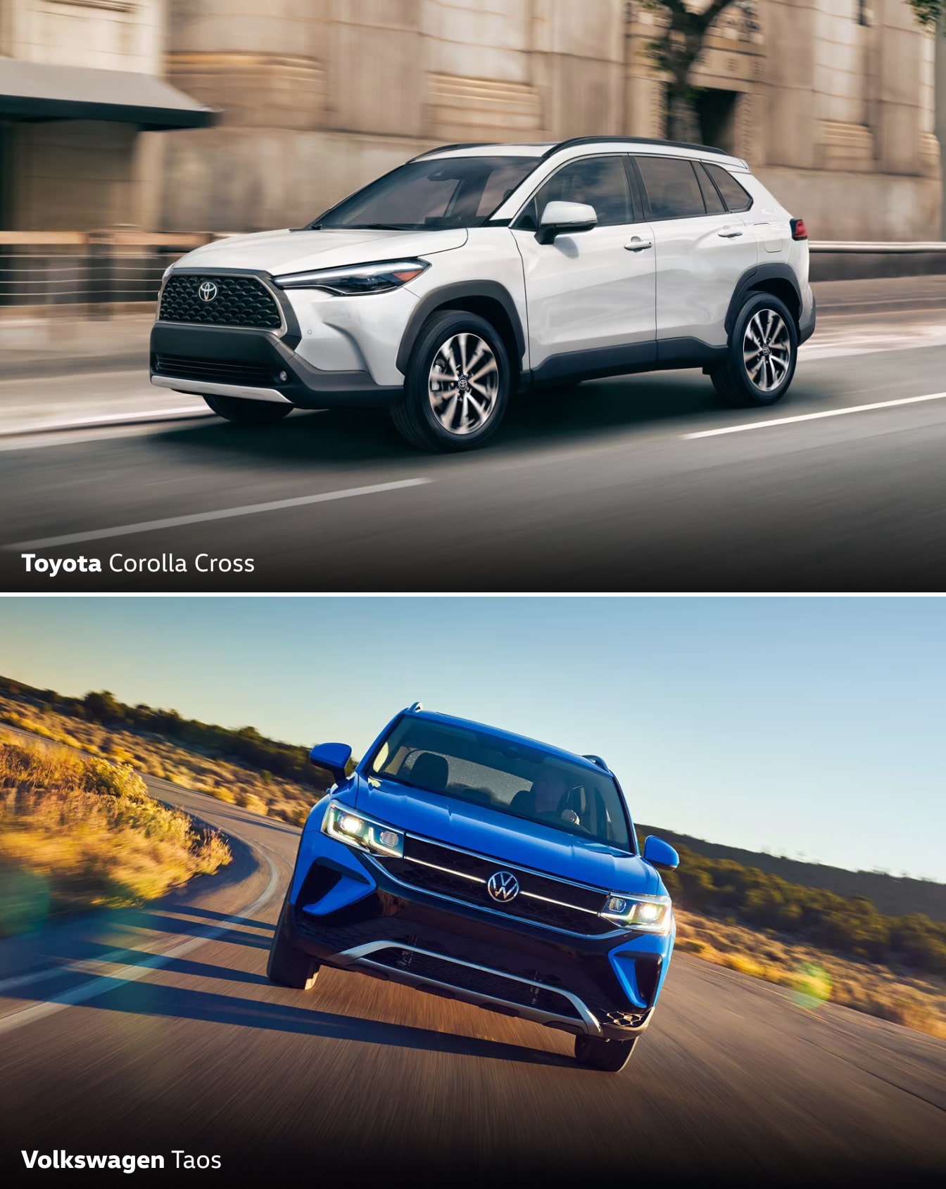 2024 Volkswagen Taos vs. Toyota Corolla Cross: MPG