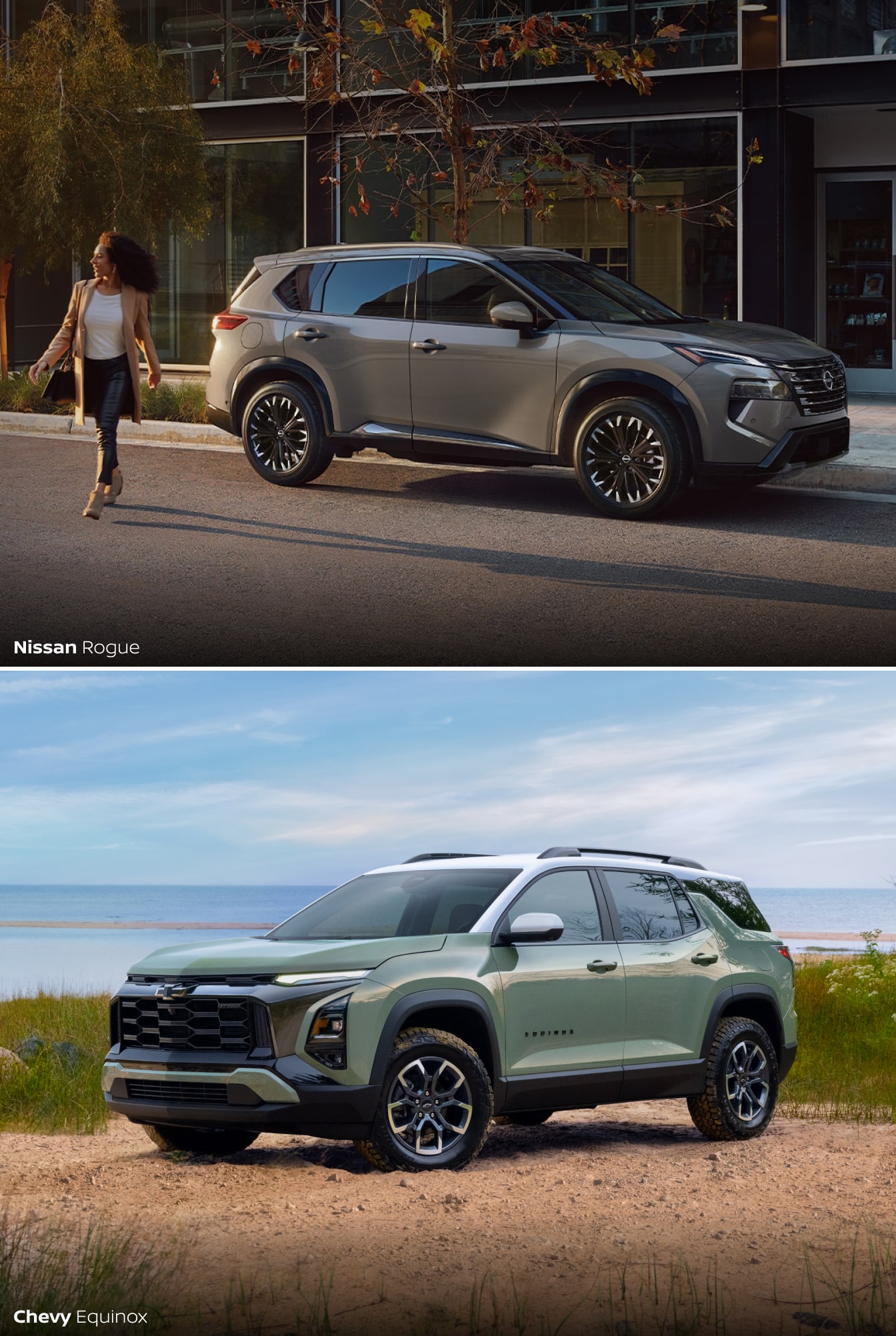 Nissan Rogue vs. Chevrolet Equinox Specs