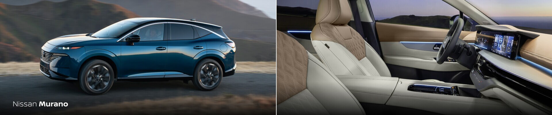 Exterior and Interior shot of the 2025 Nissan Murano