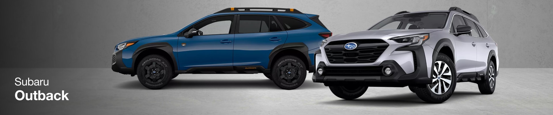 Blue and Silver Subaru Outback