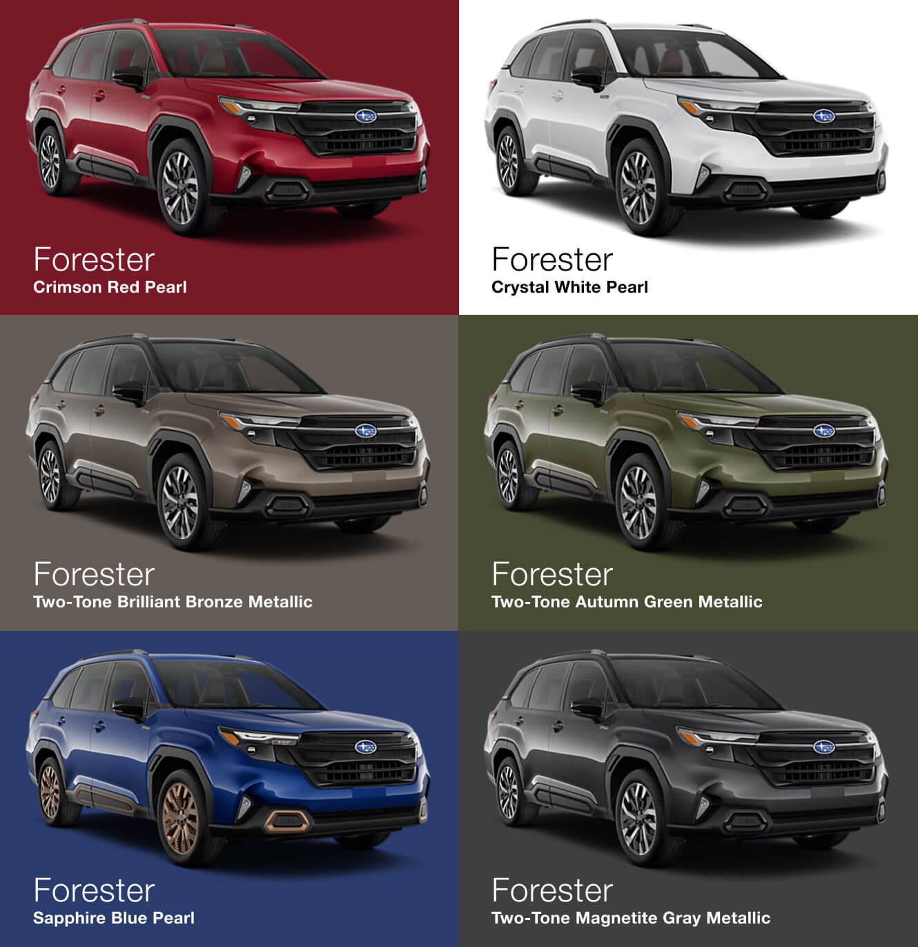 Subaru Forester Hybrid Colors