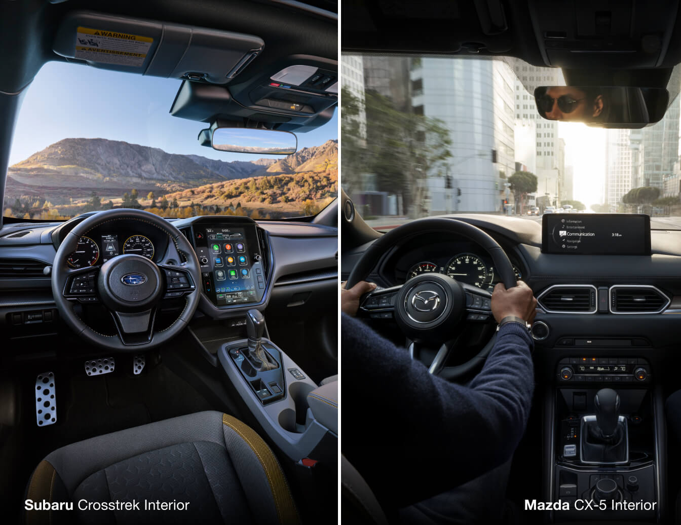 Subaru Crosstrek Interior vs. Mazda CX-5 Interior