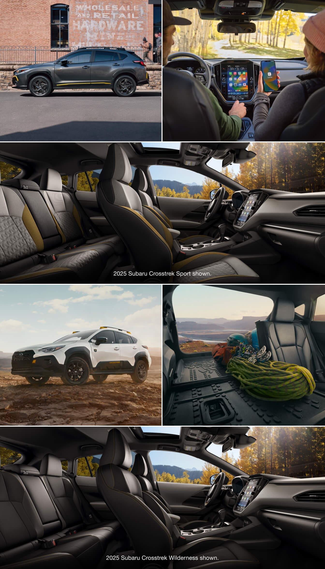 Subaru Crosstrek Sport vs. Subaru Crosstrek Wilderness Interior and Exterior Design