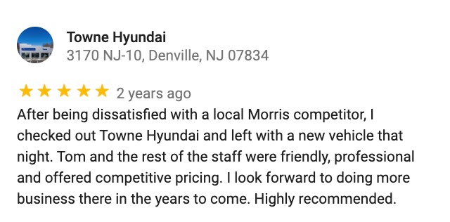 Customer Review Near Rockaway NJ