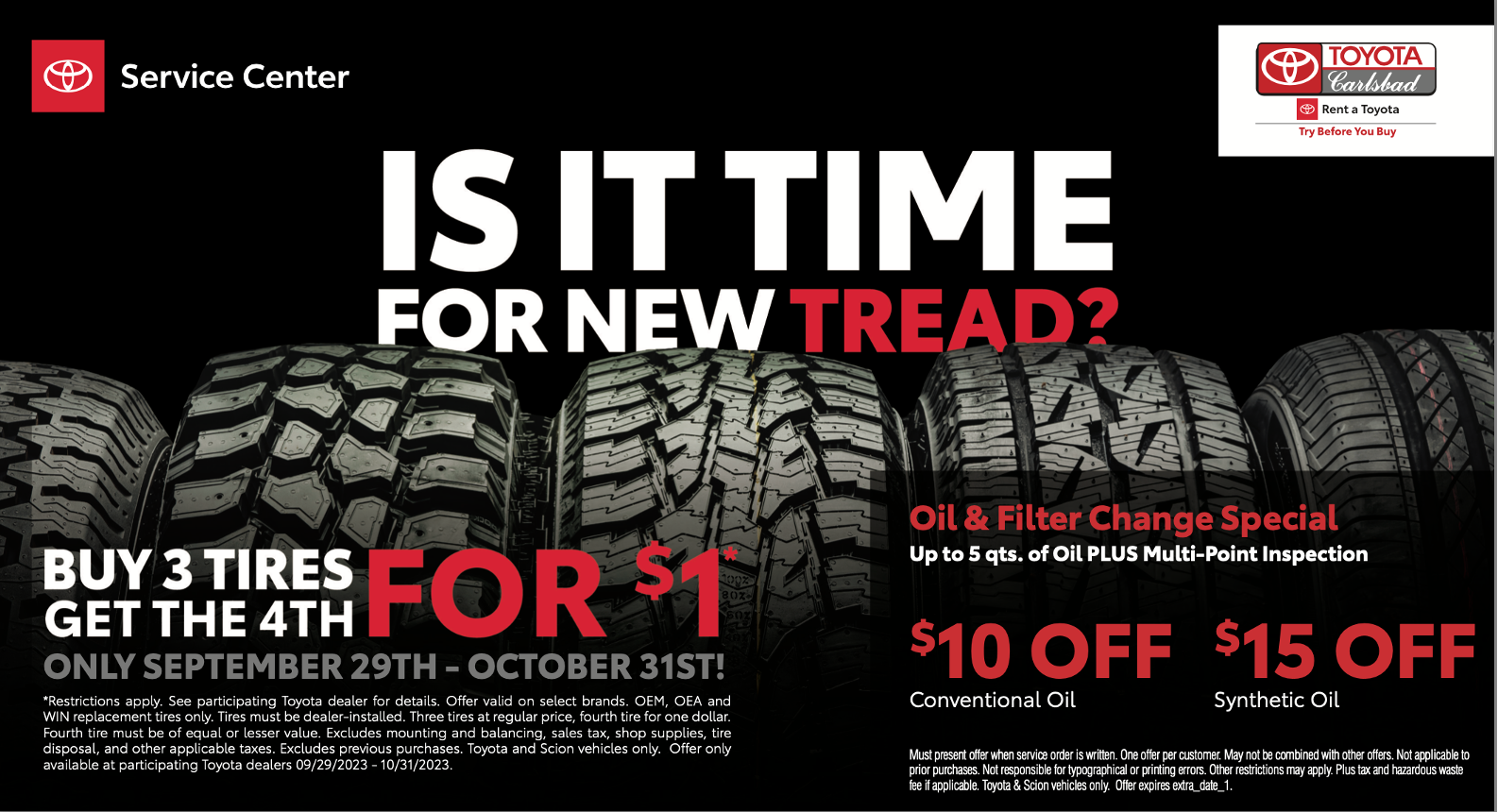 Auto Service Specials Carlsbad Toyota Carlsbad