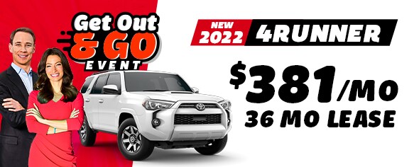New 2022 4Runner $381/mo for 36mo lease