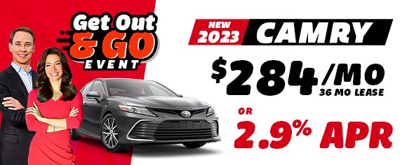 New 2023 Camry $284/mo for 36mo lease OR 2.9% APR