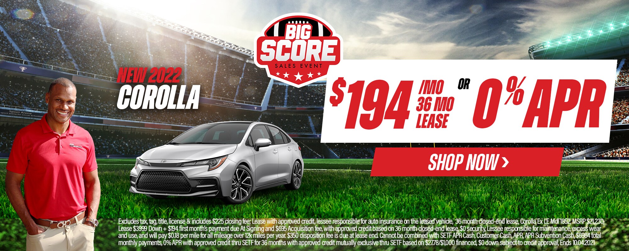 New 2022 Corollas $194/mo for 36mo lease OR 0% APR
