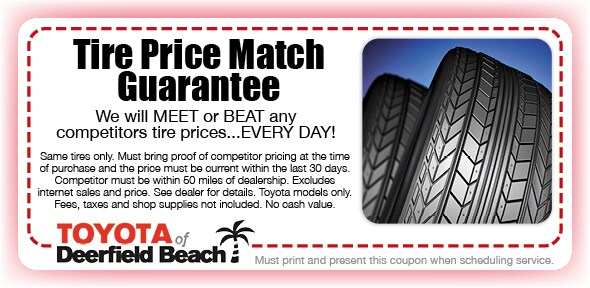 Tire Price Match Special, Deerfield Beach
