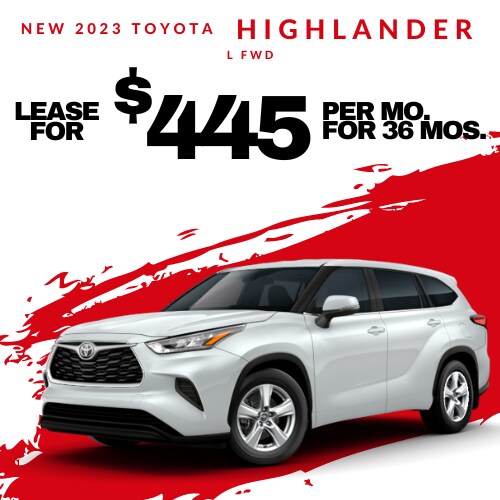 2023 Toyota Highlander Lease at Toyota of Keene, NH