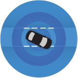 Toyota Safety Sense Lane Departure Assist icon