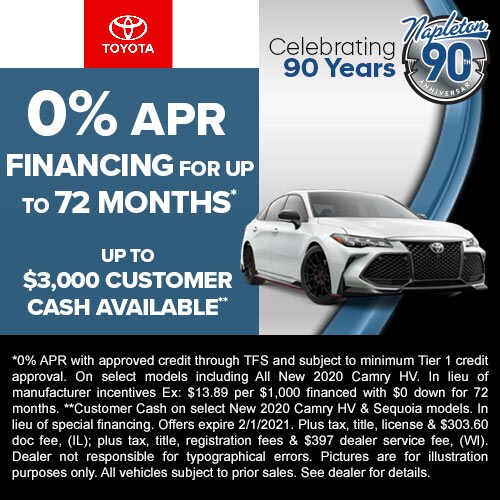 0% APR for 72 mos. or up to $3,000 Customer Cash