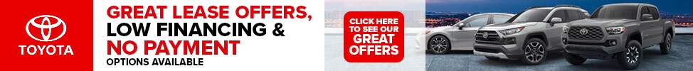Great lease offers, low financing and no payment options available