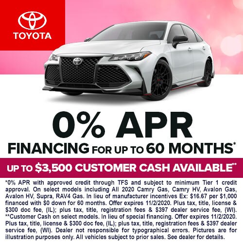 0% APR for 60 Months or up to $3,500 Customer Cash