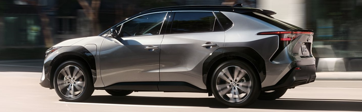 Driving Toyota bZ4X in Brookfield, WI Driving new Toyota bZ4X Electric SUV
