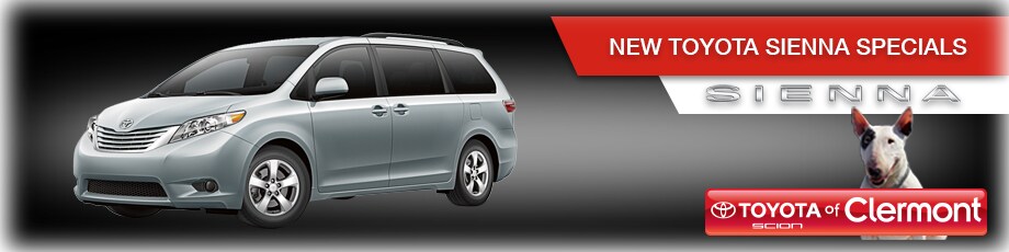 New Toyota Sienna Specials 2016 Toyota Sienna near Orlando