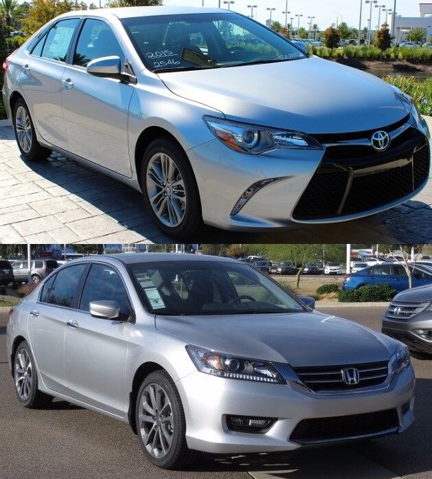 car comparison 2015 Toyota Camry vs Honda Accord