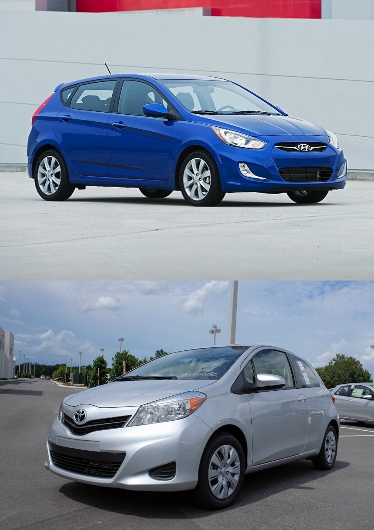 Toyota vs Hyundai 2014 Toyota Yaris near Orlando