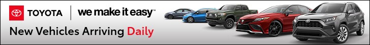New Vehicles Arriving Daily