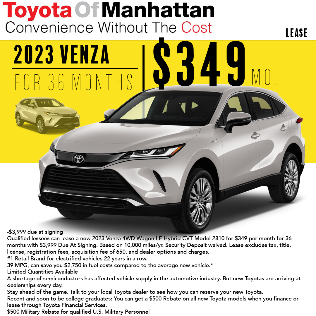 Monthly Lease Specials | Toyota Dealership Serving Harlem, NY