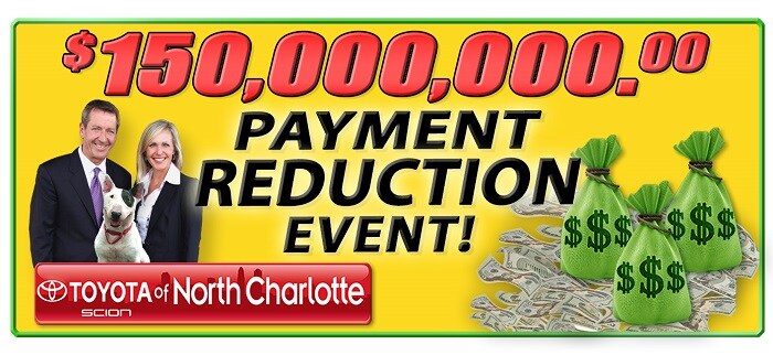 Payment Reduction Event new Toyota specials in N Charlotte