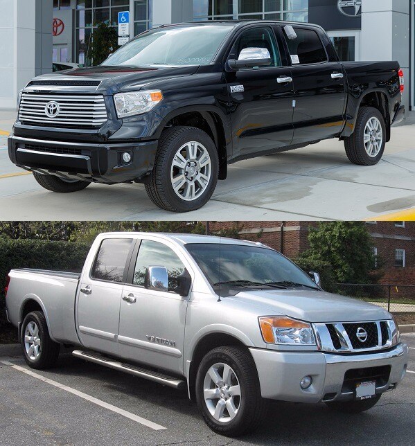 new trucks for sale Toyota Tundra vs Nissan Titan