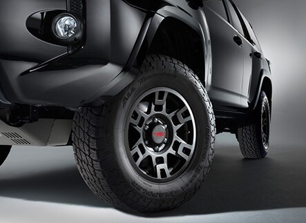 Close up of offroad tires