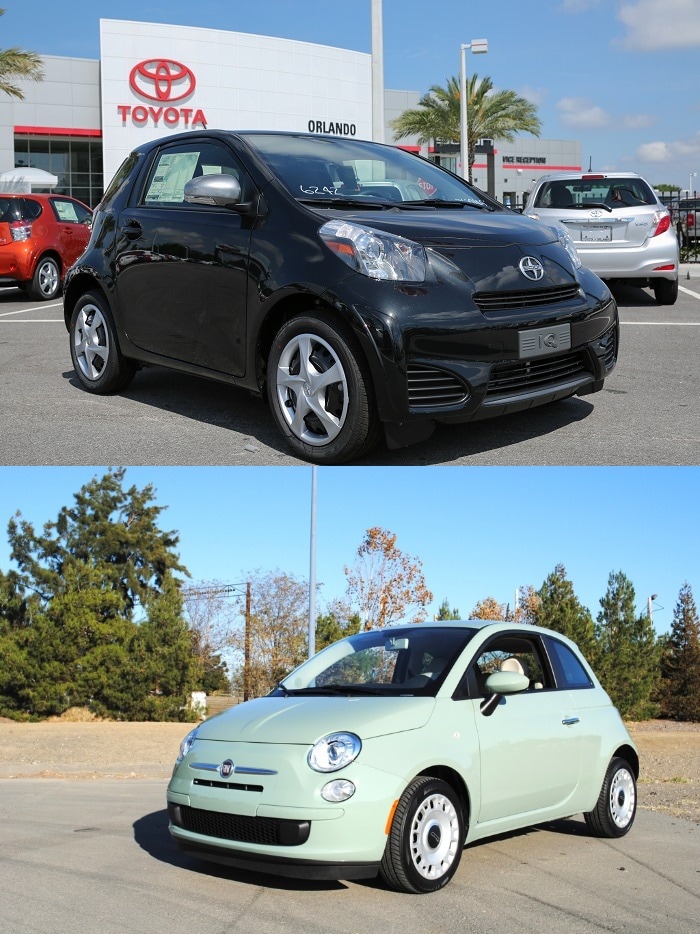 Scion vs Fiat Orlando Scion iQ vs Fiat 500 Pop