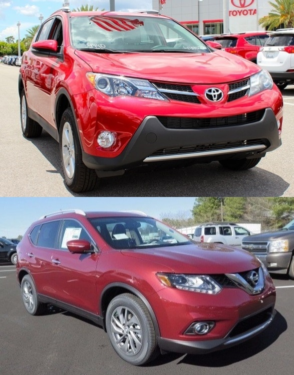 SUVs for sale 2015 Toyota RAV4 vs Nissan Rogue