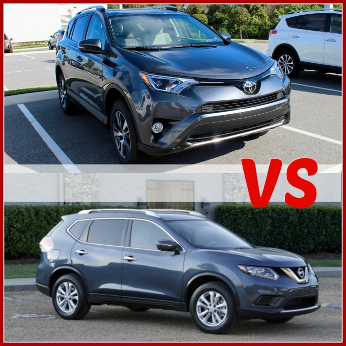 2016 Toyota Rav4 Vs Nissan Rogue Car Comparisons