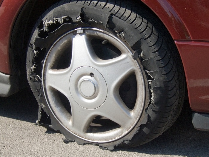 car tire blowout Toyota in Orlando FL
