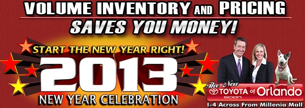 Start the New Year Right sales event New Toyota specials in Orlando