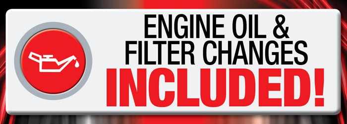 Engine Oil & Filter Changes Included