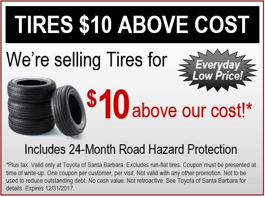 Toyota tire coupons