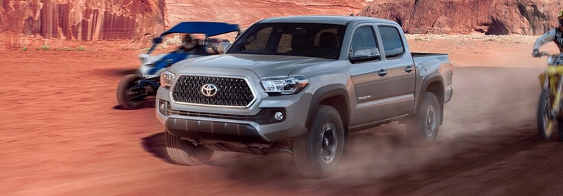 TRD Off-Road Double Cab shown in Cement with available Premium and Technology Packages and mudguards. TRD Off-Road Double Cab shown in Cement with available Premium and Technology Packages and mudguards.