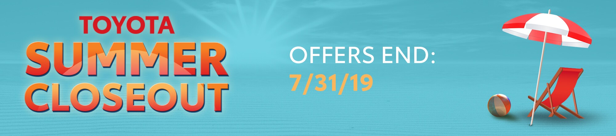 Toyota Summer Closeout