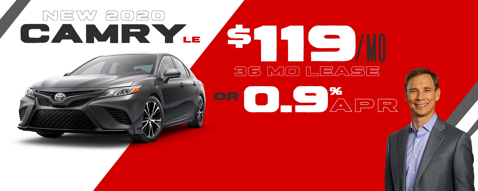 New 2020 Camry $119/Month 36 Month Lease OR 0.9% APR