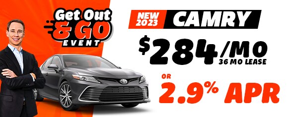New 2023 Camry $284/mo for 36mo lease OR 2.9% APR