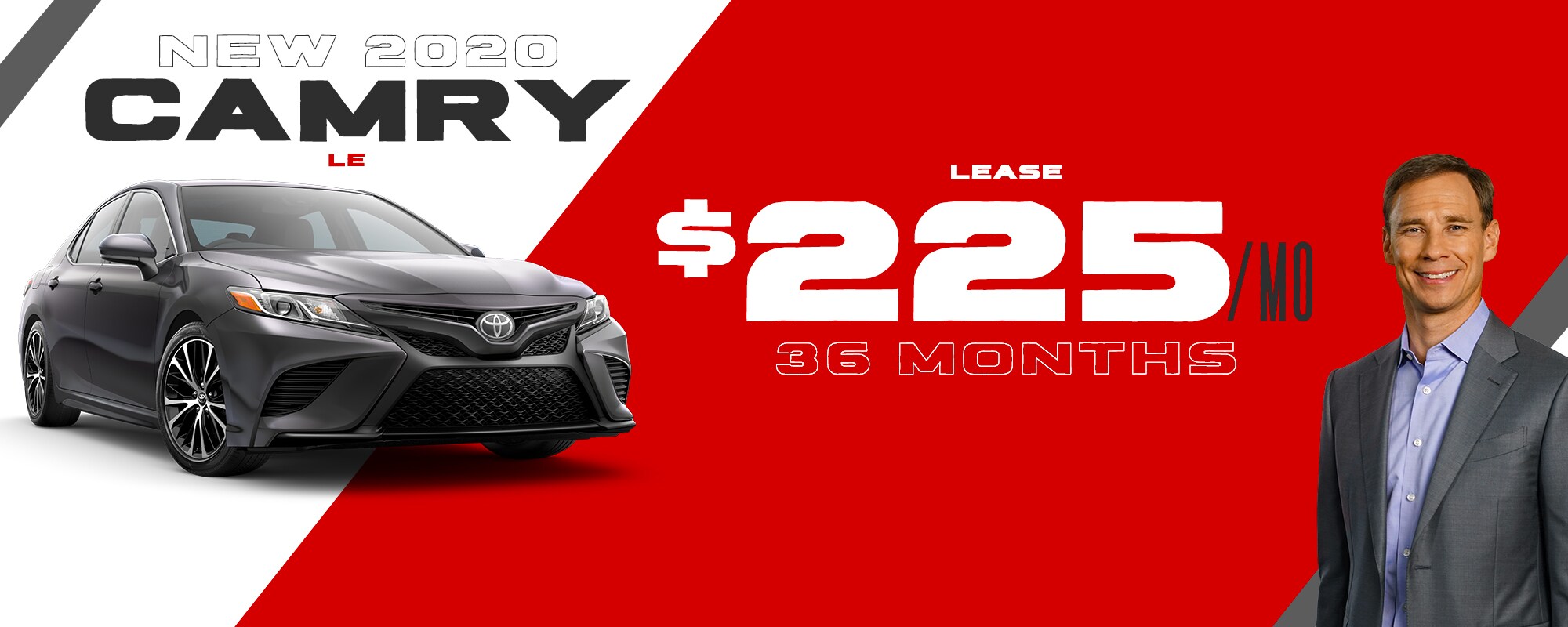New 2020 Camry LE Lease $225 per month for 36 months!