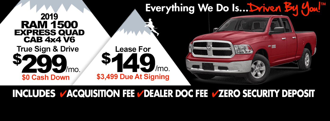 2019 Ram 1500 Quad Cab Express 4x4 Lease Special at Tri-City! 2019 Ram 1500 Quad Cab Express 4x4 Lease Special at Tri-City!