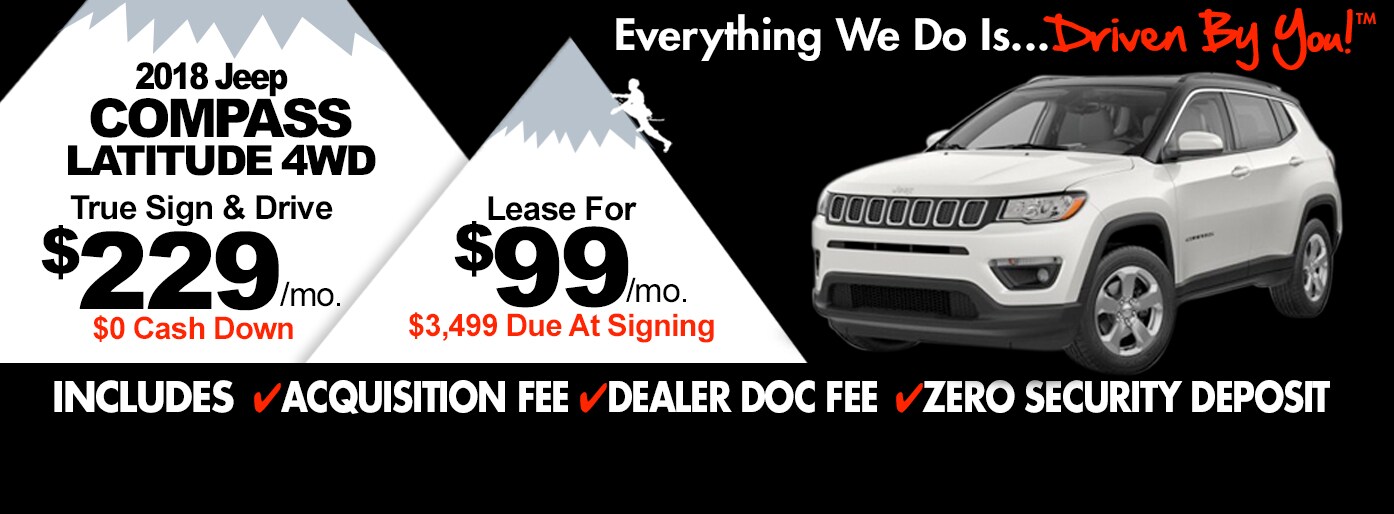 2018 Jeep Compass Latitude 4x4 Lease Special at Tri-City 2018 Jeep Compass Latitude 4x4 Lease Special at Tri-City