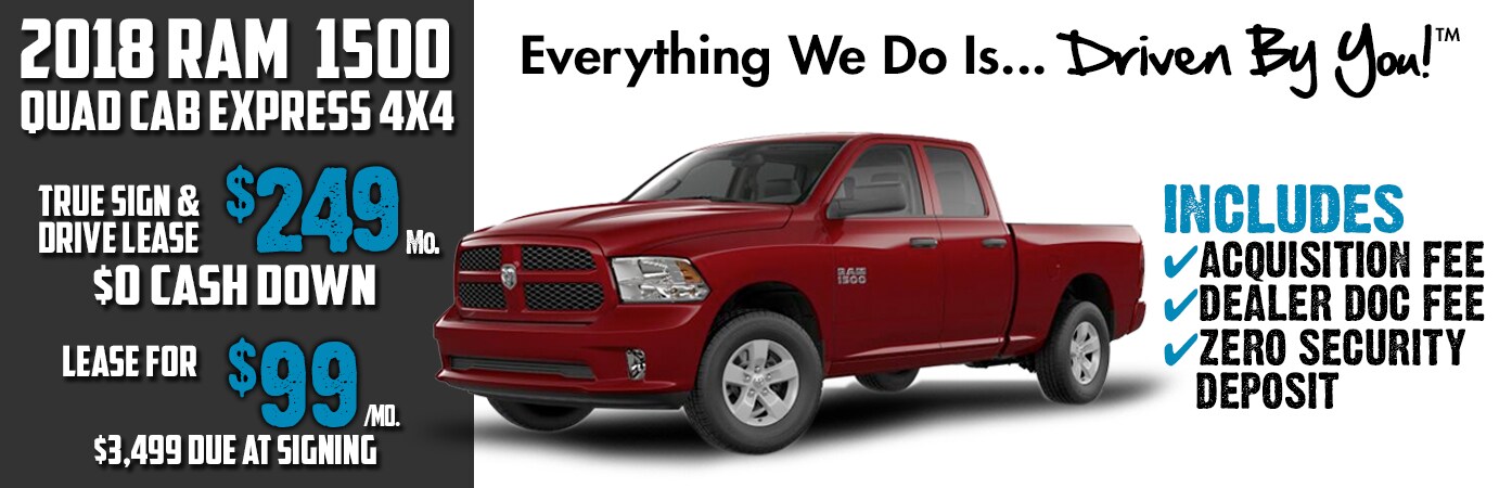 2018 Ram 1500 Quad Cab Express 4x4 Lease Special at Tri-City! 2018 Ram 1500 Quad Cab Express 4x4 Lease Special at Tri-City!
