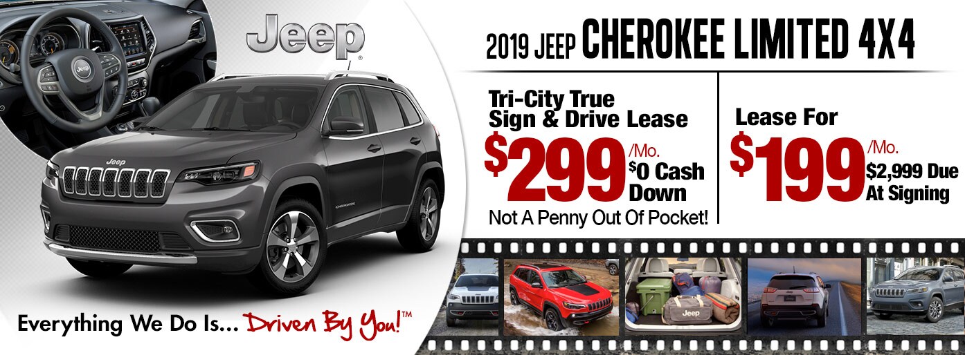 2019 Jeep Cherokee Limited 4x4 Lease Special at Tri-City 2019 Jeep Cherokee Limited 4x4 Lease Special at Tri-City