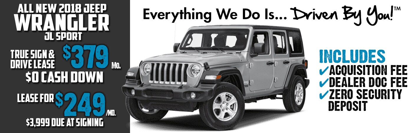 2018 Jeep Wrangler JL Sport Lease Special at Tri-City 2018 Jeep Wrangler JL Sport Lease Special at Tri-City