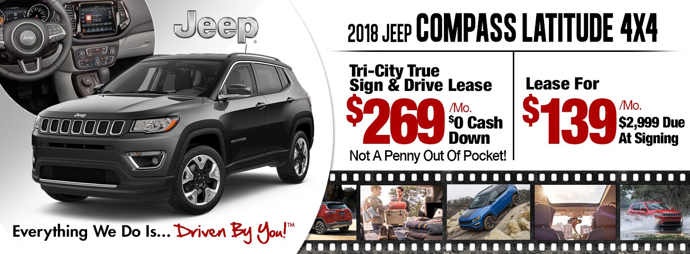 2018 Jeep Compass Latitude 4x4 Lease Special at Tri-City 2018 Jeep Compass Latitude 4x4 Lease Special at Tri-City