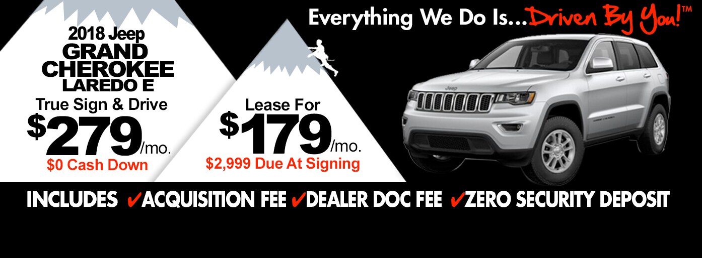 2018 Jeep Grand Cherokee Laredo Lease Special at Tri-City 2018 Jeep Grand Cherokee Laredo Lease Special at Tri-City