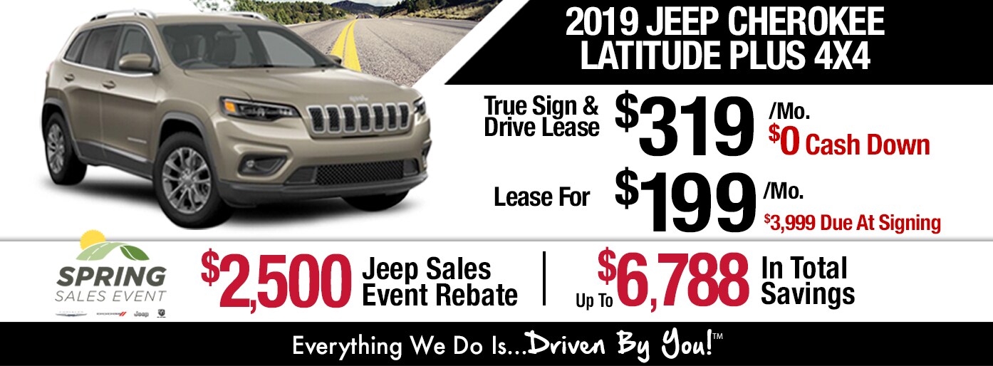2019 Jeep Cherokee Latitude Plus Lease Special at Tri-City 2019 Jeep Cherokee Latitude Plus Lease Special at Tri-City